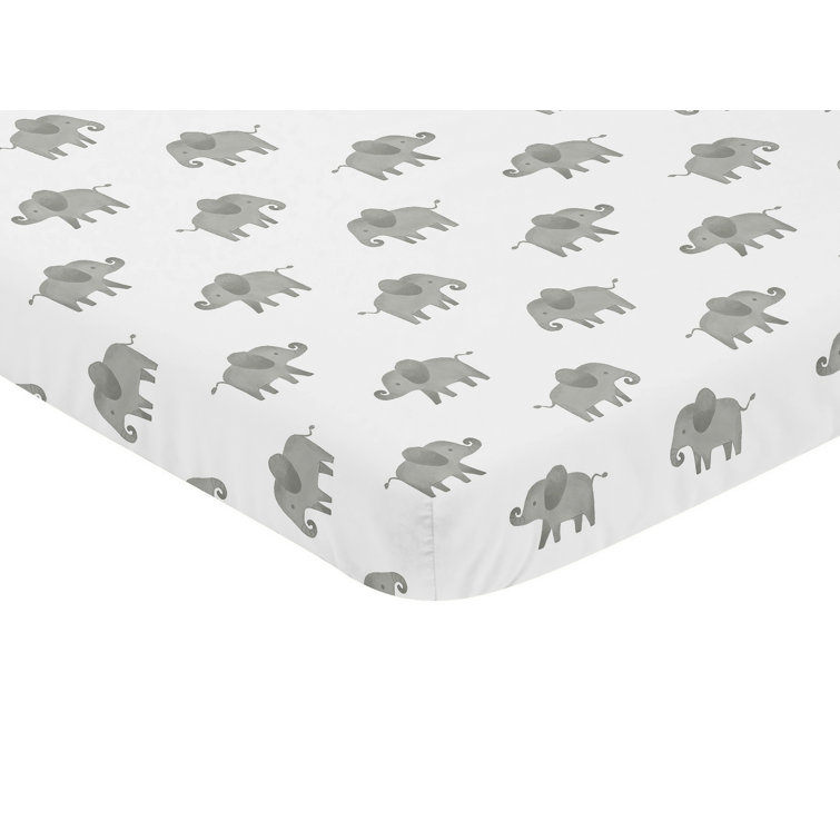 Sweet jojo hotsell elephant crib bedding